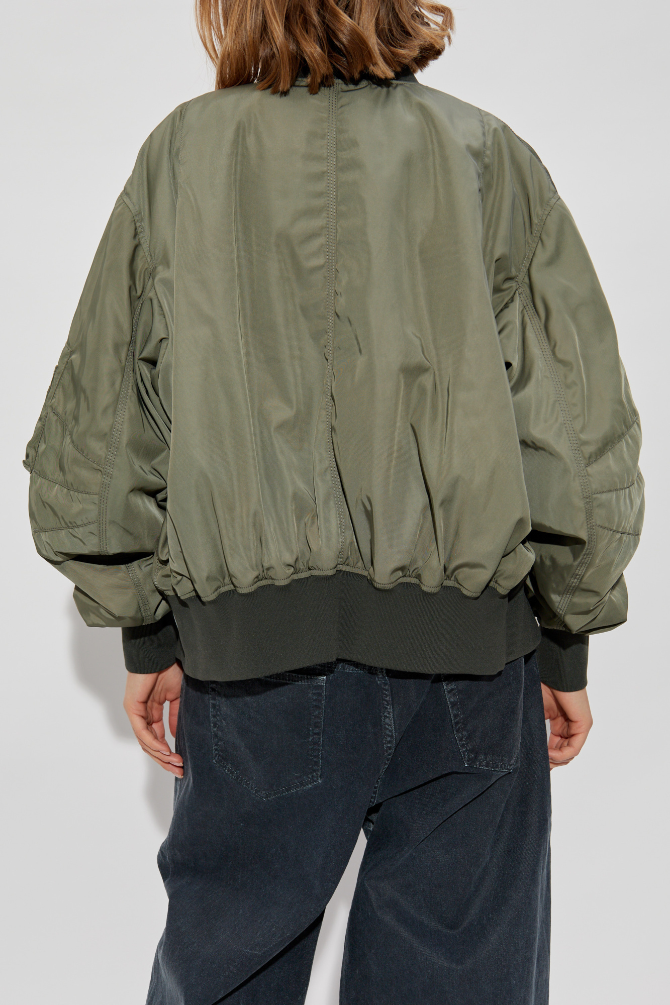 アウターその他 THE ATTICO Nylon bomber jacket Green 250WCB00070 The Attico Oversized hooded jacket balloon sleeves | The